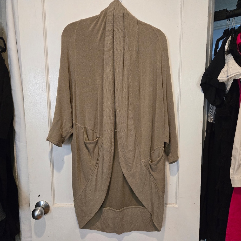 Athleta Khaki Cardigan - S/M